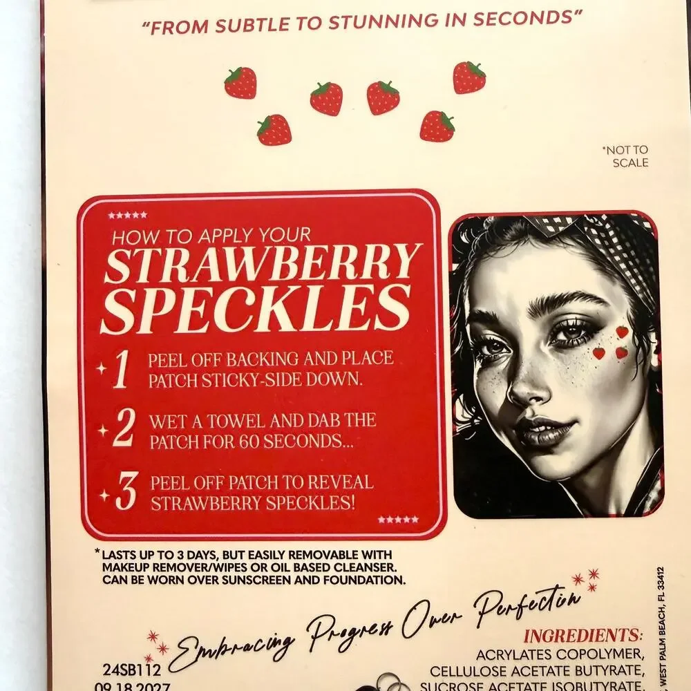 Fazit Strawberry Speckles Makeup Patches Freckles Festival Summer
